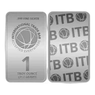 1 oz Silver International Trade Bullion (ITB) Bar