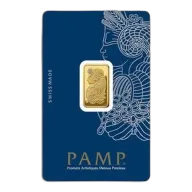 5 Gram Gold Bar - PAMP Suisse Lady Fortuna (In Assay Card)