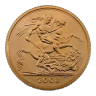 2008 Gold Half Sovereign Elizabeth II Bullion Coin