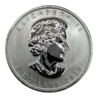2013 1 oz Canadian Silver Maple Leaf Coin BU