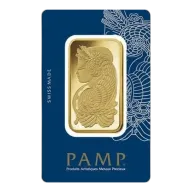 1 oz PAMP Suisse Gold Bar - Lady Fortuna (Veriscan)
