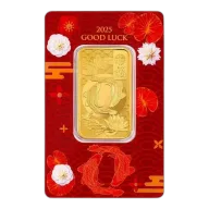 2025 1 oz PAMP Suisse Good Luck Koi Fish Gold Bar .9999 Fine (in Assay)