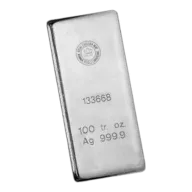 100 oz Royal Canadian Mint (RCM) Silver Bar - Random Design