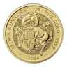 1 Oz Tudor Beasts - The Seymour Unicorn Gold BU Coin 2024