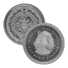 1 4 oz Aztec Calendar Silver Round