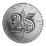 Pre-Owned 2013 Canadian Maple 1oz Silver Coin - 25th Anniversary - VAT Free