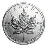 1 Oz Canadian Maple Leaf .9999% Fine Silver Coin 2010