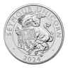 10 Oz Tudor Beasts - Seymour Unicorn Silver BU Coin 2024