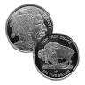 1/10 oz .999 Fine Silver Round - Buffalo/Indian Head