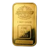 1 oz Gold Bar (Maple Design) - Engelhard