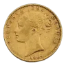Sovereign Coin Queen Victoria Young Head Shield Back UK