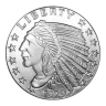5oz Indian Head Silver Round