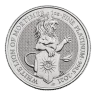 1oz Platinum Queen's Beast White Lion of Mortimer UK