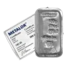 Metalor 100 Gram Silver Bar