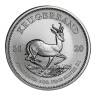 1 oz South African Krugerrand .999% Fine Silver Coin BU 2020
