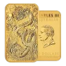 1oz 9999 Gold Dragon Rectangular Coin 2024 Perth Mint