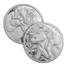 1 oz Bull & Bear Silver Round