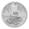2025 Australia 2 oz Silver Lunar Snake BU (Series III)