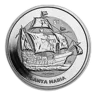 2022 BVI 1 oz Silver Santa Maria Reverse Cameo BU