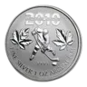 2010 Canada 1 oz Silver Olympic Hockey BU (Abrasions)