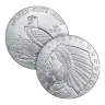 5 oz Incuse Indian Silver Round