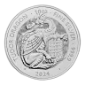 10 Oz Tudor Beasts - Dragon Silver BU Coin 2024