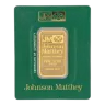 1oz Johnson Matthey Gold Bar Carded w/Assay .9999