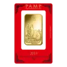 2019 100g Gold Bar - PAMP Lunar Pig