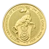 UK Royal Mint Gold Queen's Beast 1 oz: White Greyhound of Richmond - 2021