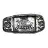 1 oz Hand Poured Silver Relic Bar - Viking Longship