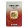 Metalor 1oz Cast Gold Bar in Assay Card