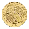 2022 1/4 oz British Gold Coin Tudor Beast Lion of England (BU)