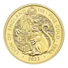 2022 1oz British Gold Coin Tudor Beast Lion of England (BU)