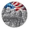 Ghana Rushmore Special Edition 2 oz Silver 2024 High Relief Antique Finish