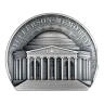 Silver Coin Cook Islands: Historical Monuments - Jefferson Memorial 2 oz Silver 2026 Antiqued Ultra High Relief