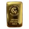 100g Goldsecure Cast Gold Bar 999.9