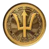 1/10 oz Barbados Trident Gold Coin