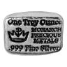1 oz .999 Fine Silver Bar - Monarch Poured