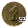 1 Oz .999 Gold Canadian Maple Leaf - BU (Random Year)