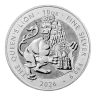 2026 UK Tudor Beasts Queen's Lion 10oz Silver Coin