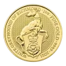 Pre-Owned 2021 UK Queen's Beasts The White Greyhound of Richmond 1oz Gold Coin