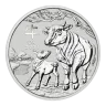 2021 1 oz Year of the Ox Silver Coin - Perth Mint Lunar Series III