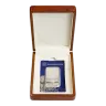 1oz Emirates Lakshmi Silver Bar in Blister in Premium Walnut Display Box