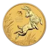 2023 Australia 1 oz Gold Lunar Rabbit BU (Series III)