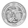 Pre-Owned 2024 UK Tudor Beasts Tudor Dragon 2oz Silver Coin - VAT Free