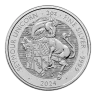 U.K. 2024 £5 2-oz Silver Royal Tudor Beasts Seymour Unicorn BU