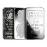 10 oz Platinum Bar - Brand Varies .9995+ (Carded)