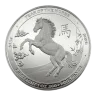 1 oz First Mint Lunar Silver Round