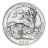 2010 5 Oz America The Beautiful Yellowstone Silver Coin - BU