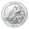 2012 5 Oz America The Beautiful Acadia Silver Coin - BU